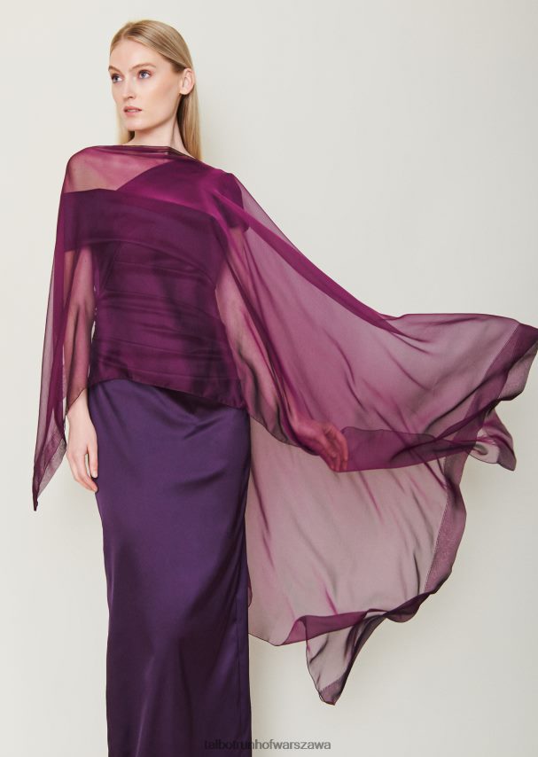 Talbot Runhof Akcesoria ametystowy fiolet kobiety ukradł wskazówkę 11 0RPB2J273