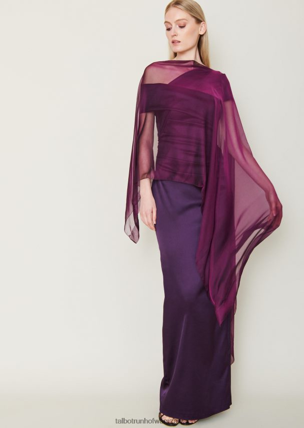 Talbot Runhof Akcesoria ametystowy fiolet kobiety ukradł wskazówkę 11 0RPB2J273