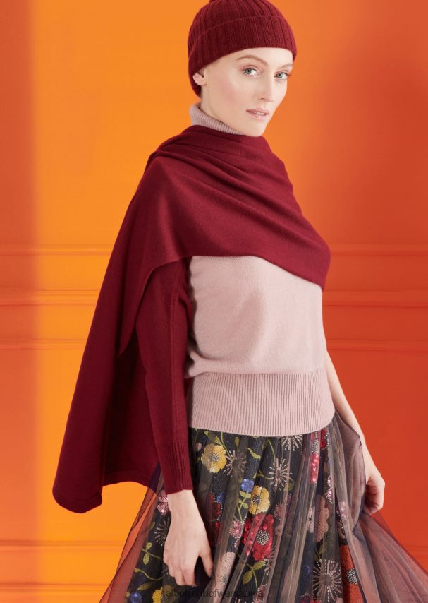 Talbot Runhof Akcesoria bordowa czerwień kobiety ukradł kasę1 0RPB2J408