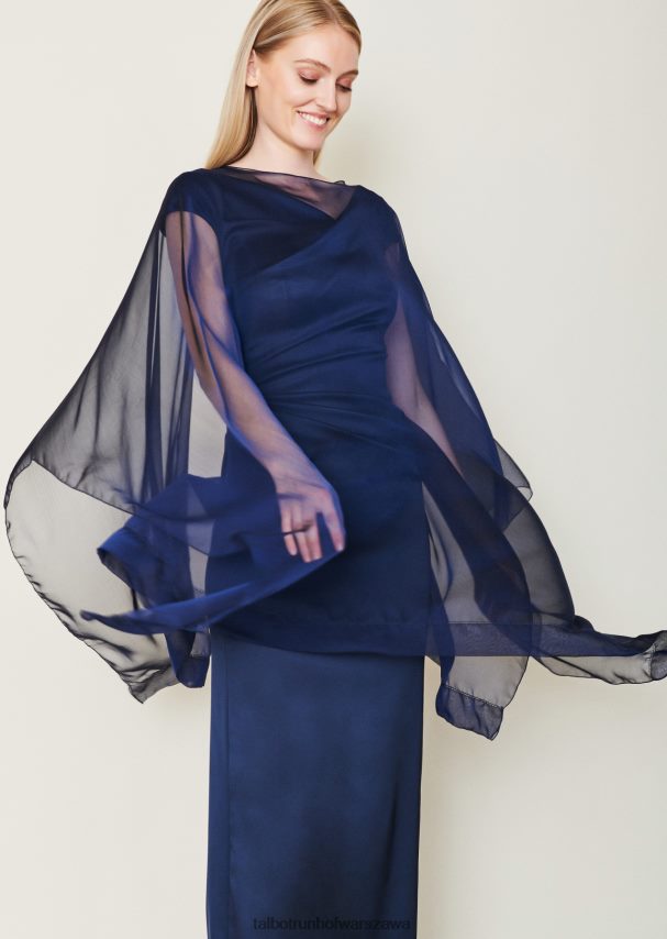 Talbot Runhof Akcesoria ciemnoniebieski kobiety ukradł wskazówkę 11 0RPB2J272