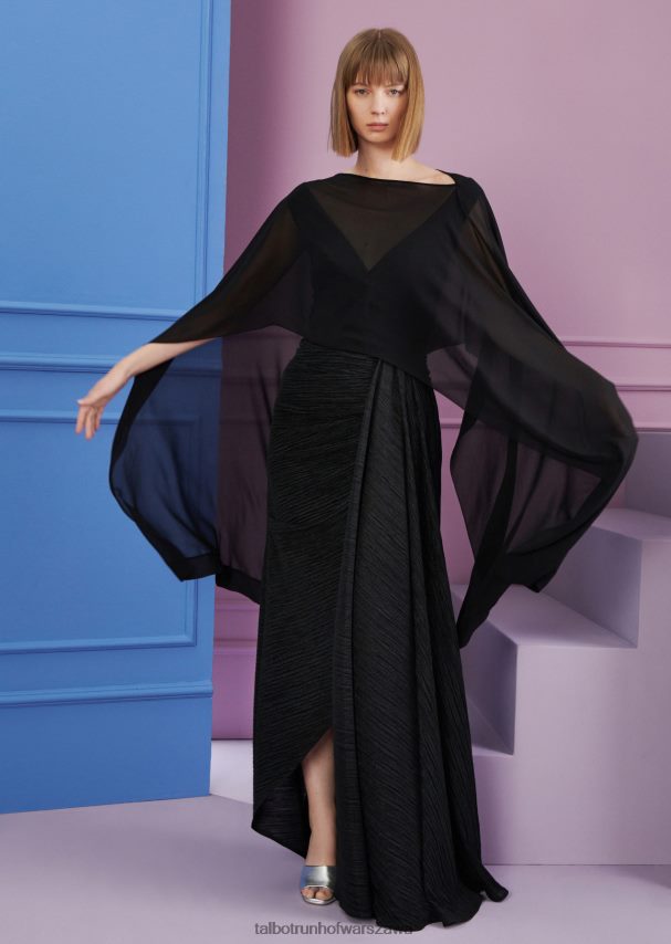 Talbot Runhof Akcesoria czarny kobiety ponczo cia1 0RPB2J416