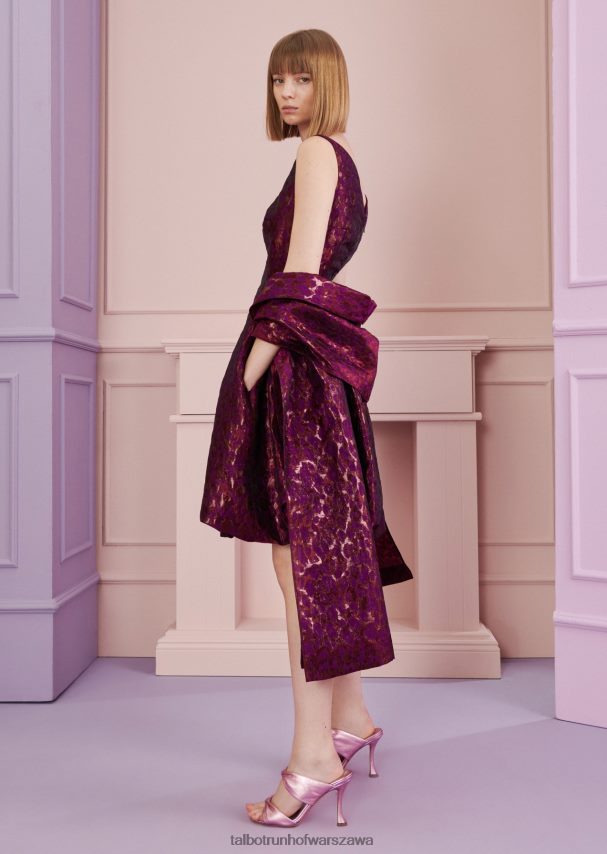 Talbot Runhof Akcesoria fuksjowa czerwień kobiety ukradł kotka 9 0RPB2J414