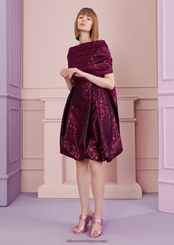 Talbot Runhof Akcesoria fuksjowa czerwień kobiety ukradł kotka 9 0RPB2J414