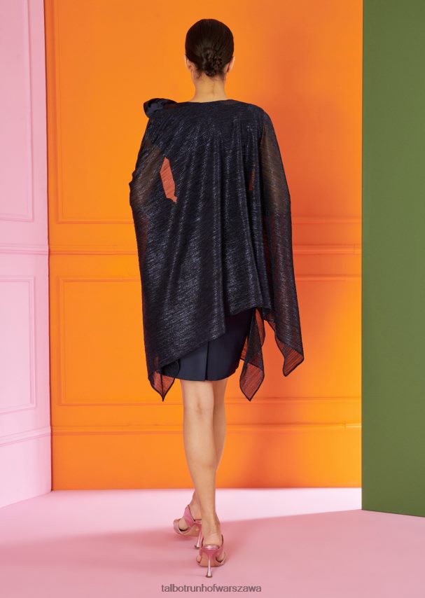 Talbot Runhof Akcesoria niebieska północ kobiety stola wskazówka 5 0RPB2J412