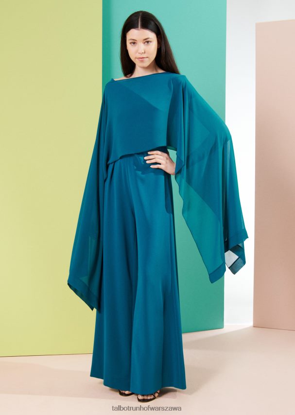 Talbot Runhof Akcesoria zielone galapago kobiety ponczo cia1 0RPB2J403