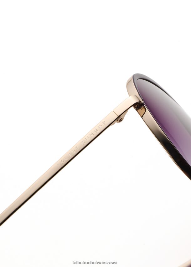 Talbot Runhof Akcesoria fioletowy kobiety okrągłe okulary przeciwsłoneczne Scarlett 0RPB2J433