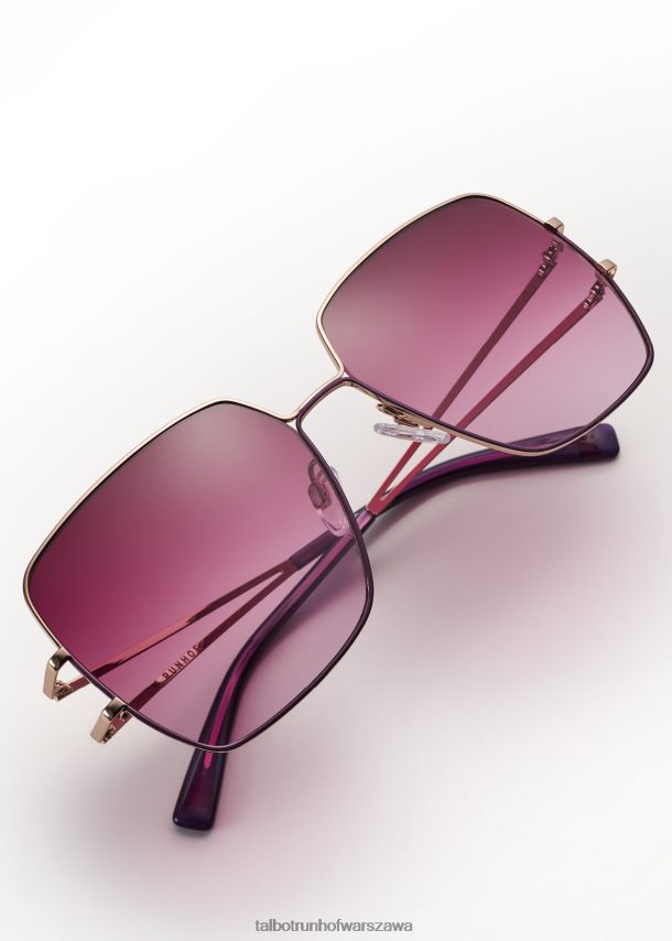 Talbot Runhof Akcesoria jagoda kobiety okulary przeciwsłoneczne eden 0RPB2J438