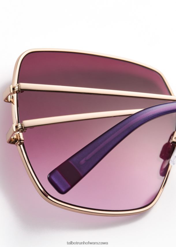 Talbot Runhof Akcesoria jagoda kobiety okulary przeciwsłoneczne eden 0RPB2J438
