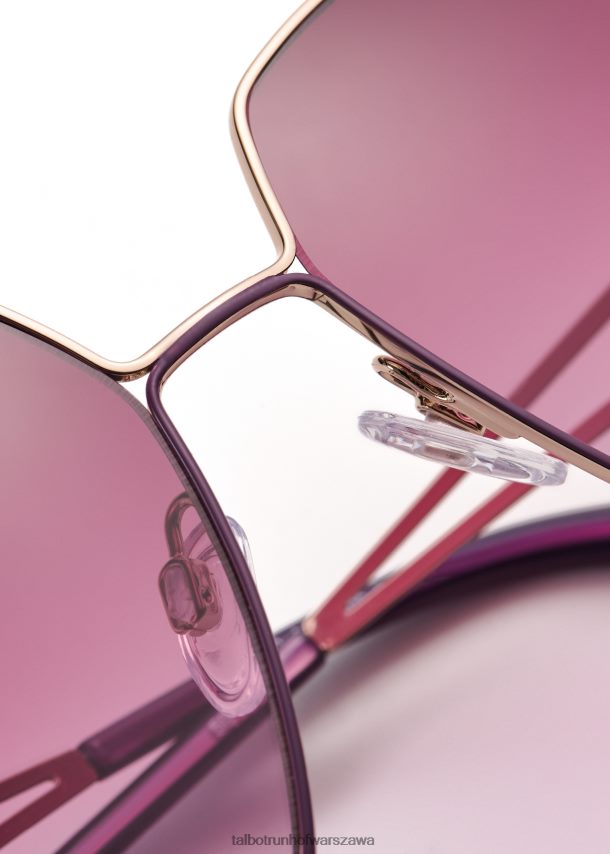 Talbot Runhof Akcesoria jagoda kobiety okulary przeciwsłoneczne eden 0RPB2J438