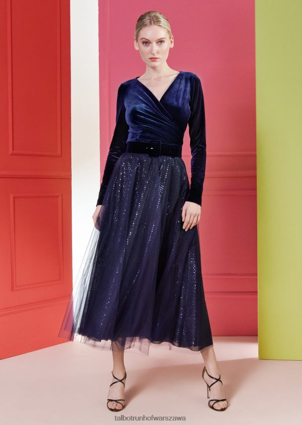 Talbot Runhof Akcesoria błękit księżyca kobiety spadek paska 1 0RPB2J421