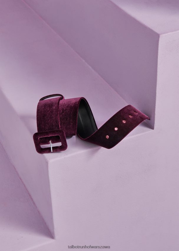 Talbot Runhof Akcesoria bakłażan fioletowy kobiety spadek paska 1 0RPB2J396