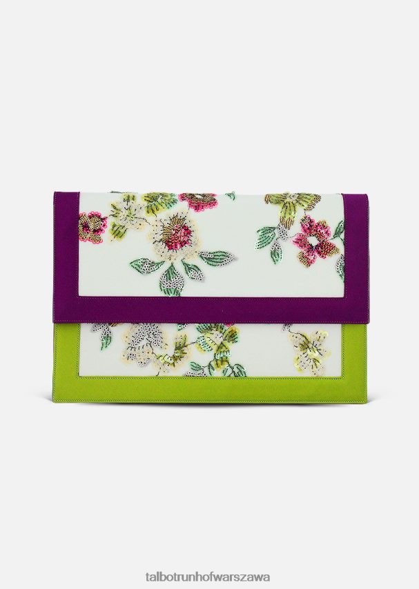 Talbot Runhof Akcesoria fioletowo zielony kobiety sprzęgło pellegrino paris helena 0RPB2J430