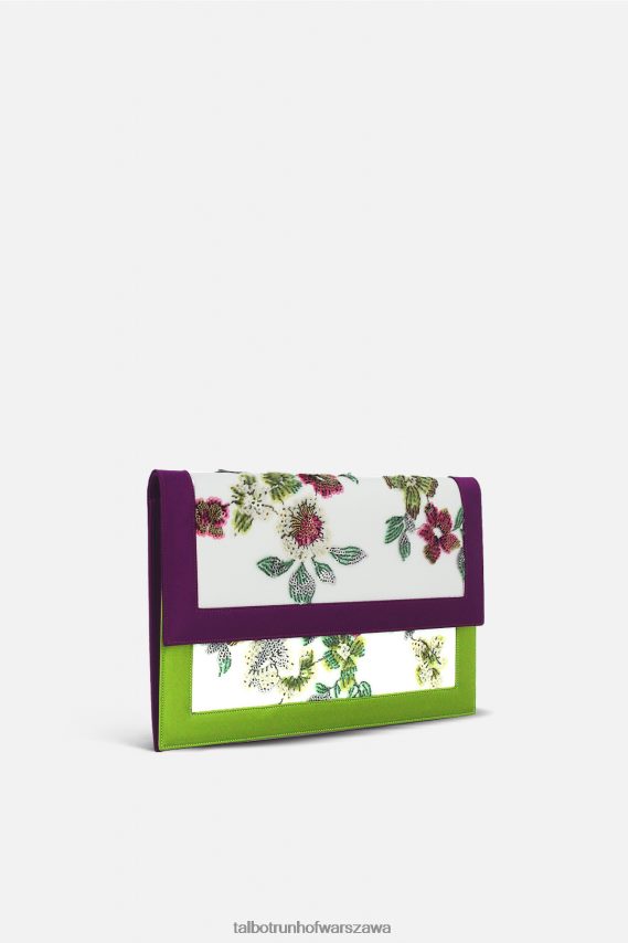 Talbot Runhof Akcesoria fioletowo zielony kobiety sprzęgło pellegrino paris helena 0RPB2J430