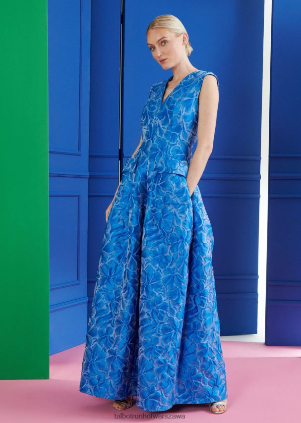 Talbot Runhof odzież Królewski niebieski kobiety suknia balowa Momo19 0RPB2J77