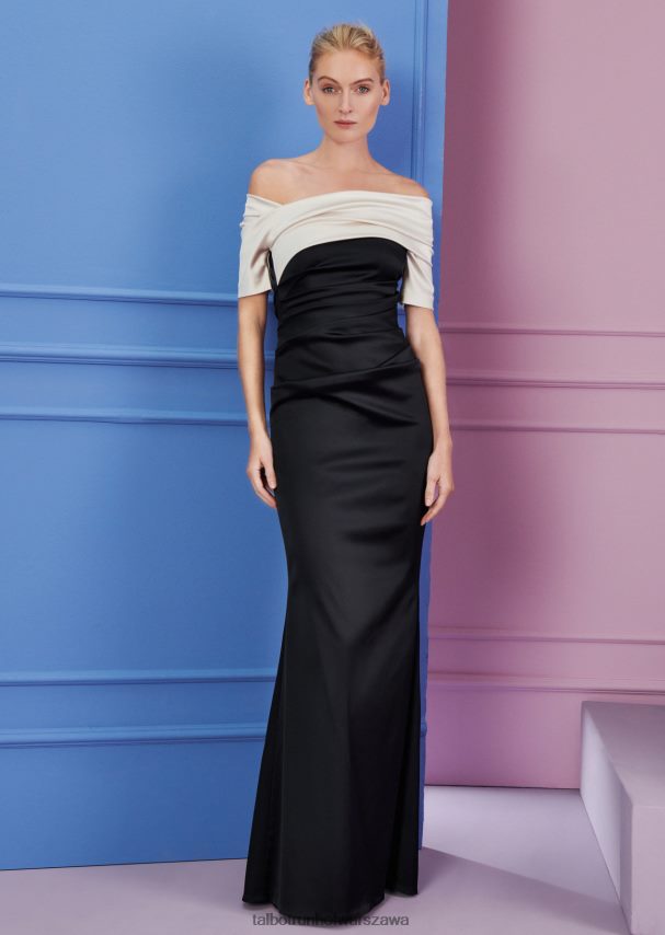 Talbot Runhof odzież alabaster/czarny kobiety hobbystyczne stroje wieczorowe2 0RPB2J25