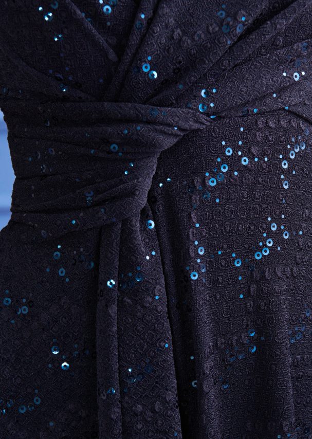 Talbot Runhof odzież błękit armady kobiety suknia wieczorowa colson3 0RPB2J22