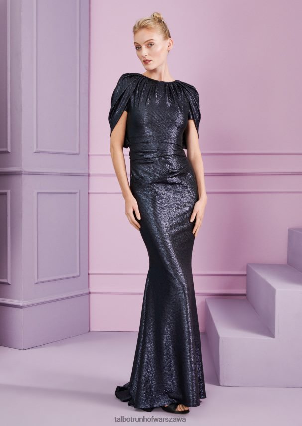 Talbot Runhof odzież błękit księżyca kobiety suknia wieczorowa goretzka1 0RPB2J31