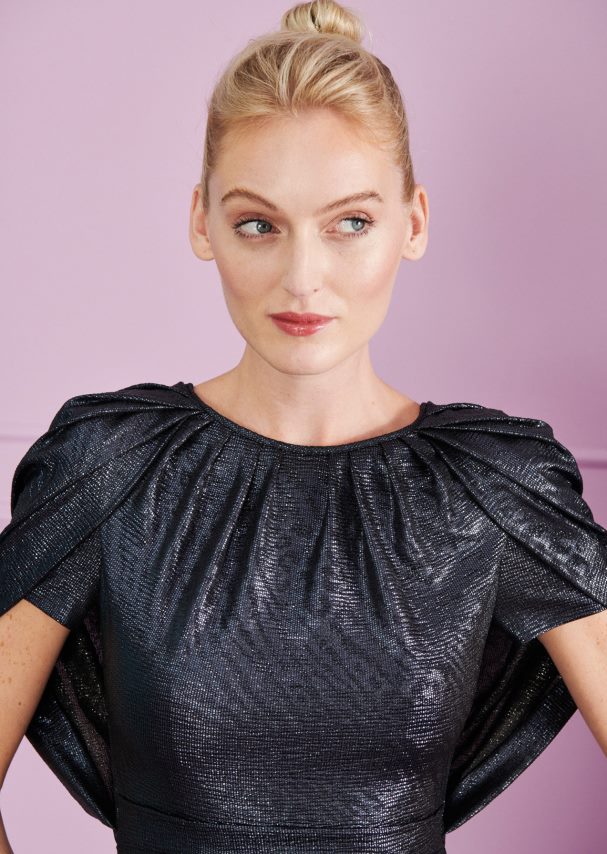 Talbot Runhof odzież błękit księżyca kobiety suknia wieczorowa goretzka1 0RPB2J31