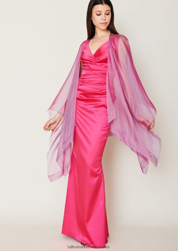 Talbot Runhof odzież begonia różowa kobiety suknia wieczorowa vodice22 0RPB2J105