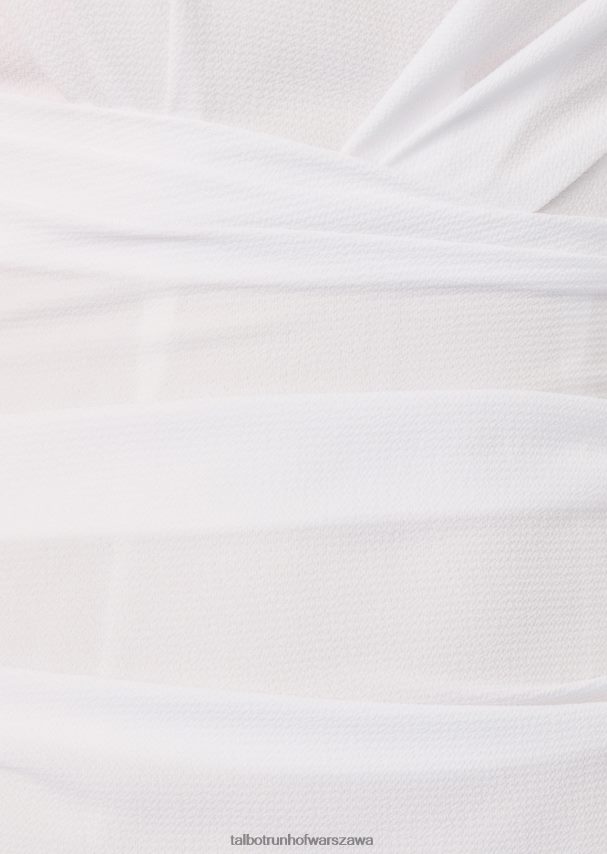 Talbot Runhof odzież biały kobiety suknia wieczorowa foulard3 0RPB2J68