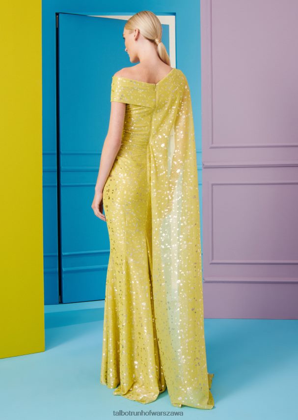 Talbot Runhof odzież cytrynowo żółty kobiety suknia wieczorowa Rosedale9 0RPB2J44