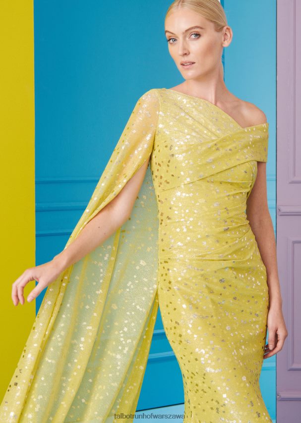 Talbot Runhof odzież cytrynowo żółty kobiety suknia wieczorowa Rosedale9 0RPB2J44