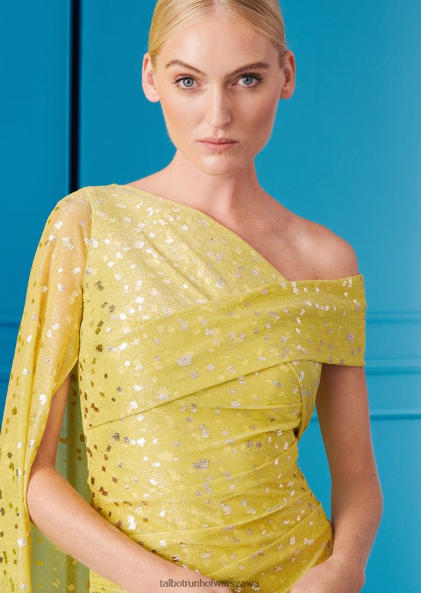 Talbot Runhof odzież cytrynowo żółty kobiety suknia wieczorowa Rosedale9 0RPB2J44