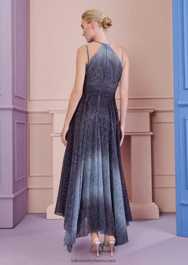 Talbot Runhof odzież elektryczny błękit kobiety suknia wieczorowa hoja1 0RPB2J14