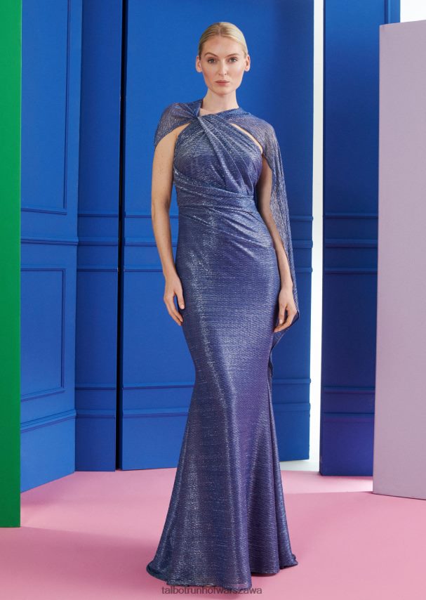 Talbot Runhof odzież elektryczny błękit kobiety suknia wieczorowa horaz1 0RPB2J79