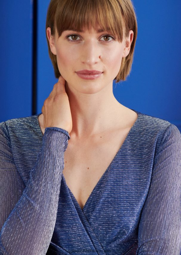 Talbot Runhof odzież elektryczny błękit kobiety suknia wieczorowa pokario23 0RPB2J60