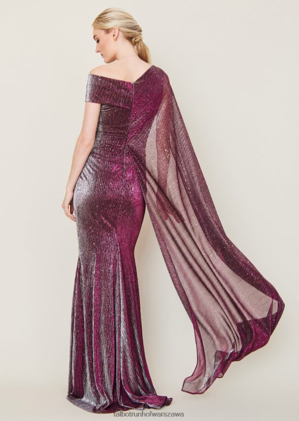 Talbot Runhof odzież fuksjowa czerwień kobiety suknia wieczorowa Rosedale7 0RPB2J92