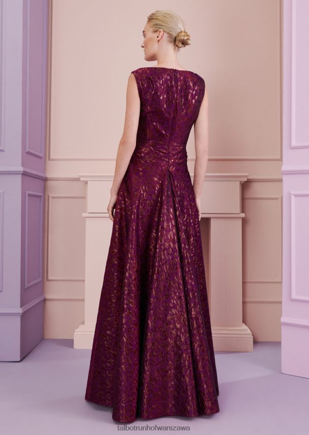 Talbot Runhof odzież fuksjowa czerwień kobiety suknia wieczorowa tottori8 0RPB2J20