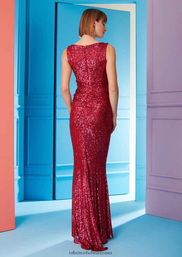 Talbot Runhof odzież herbaciany róż kobiety suknia wieczorowa bossa18 0RPB2J61