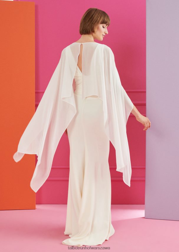 Talbot Runhof odzież kość słoniowa kobiety suknia wieczorowa fortezza2 0RPB2J74