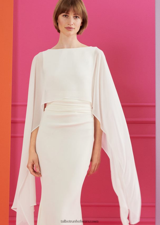 Talbot Runhof odzież kość słoniowa kobiety suknia wieczorowa fortezza2 0RPB2J74