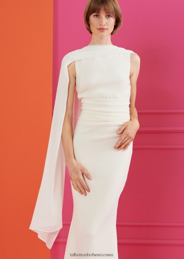 Talbot Runhof odzież kość słoniowa kobiety suknia wieczorowa fortezza2 0RPB2J74