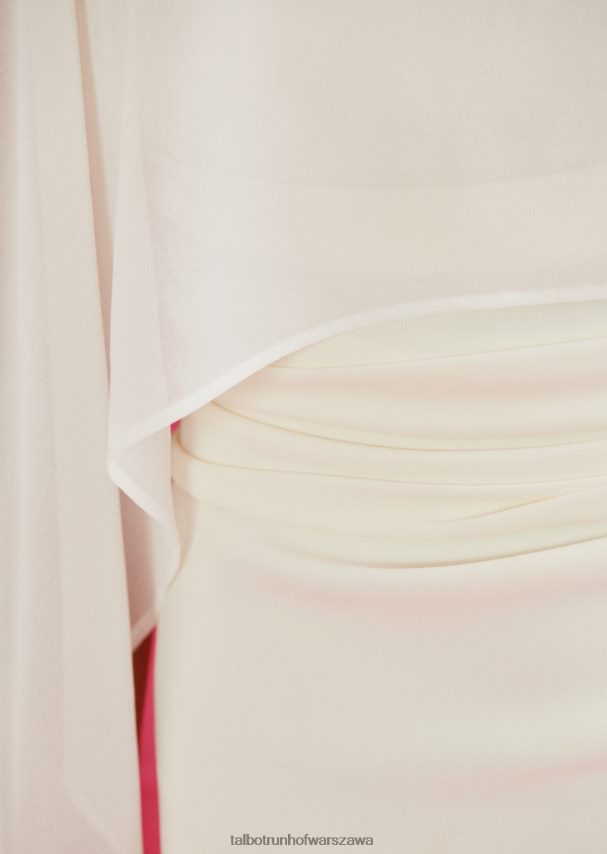 Talbot Runhof odzież kość słoniowa kobiety suknia wieczorowa fortezza2 0RPB2J74