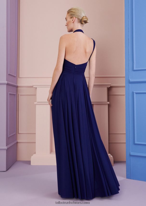 Talbot Runhof odzież kobaltowy błękit kobiety suknia wieczorowa googly3 0RPB2J15