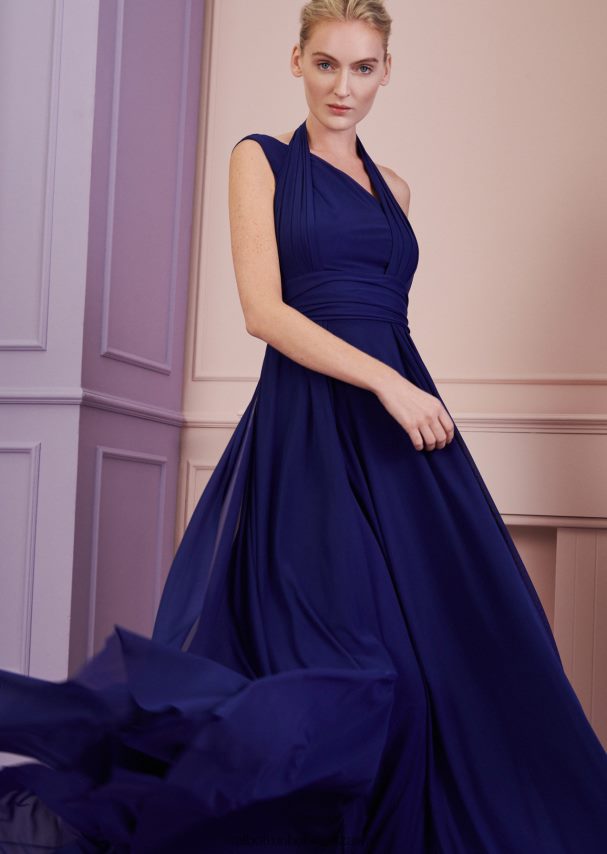 Talbot Runhof odzież kobaltowy błękit kobiety suknia wieczorowa googly3 0RPB2J15