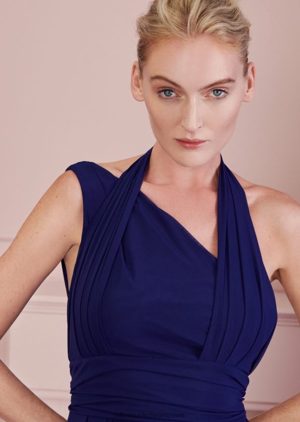 Talbot Runhof odzież kobaltowy błękit kobiety suknia wieczorowa googly3 0RPB2J15