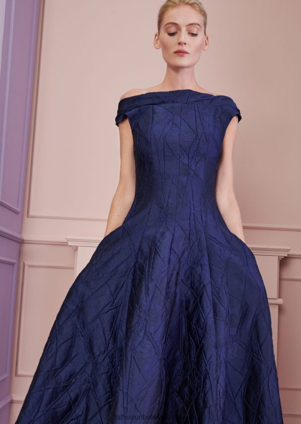 Talbot Runhof odzież królewski granat kobiety suknia balowa covana3 0RPB2J23
