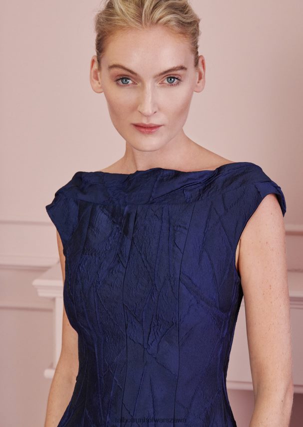 Talbot Runhof odzież królewski granat kobiety suknia balowa covana3 0RPB2J23