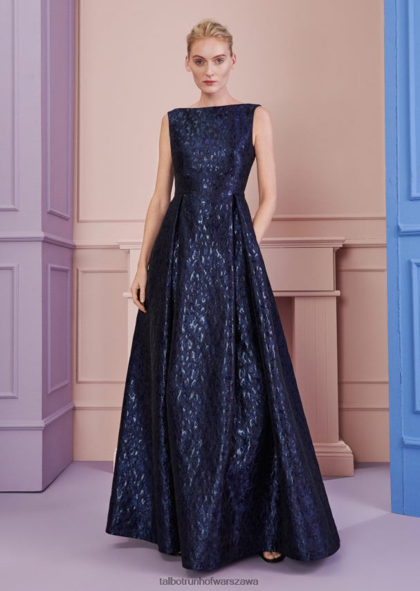 Talbot Runhof odzież królewski granat kobiety suknia wieczorowa bobbette11 0RPB2J13