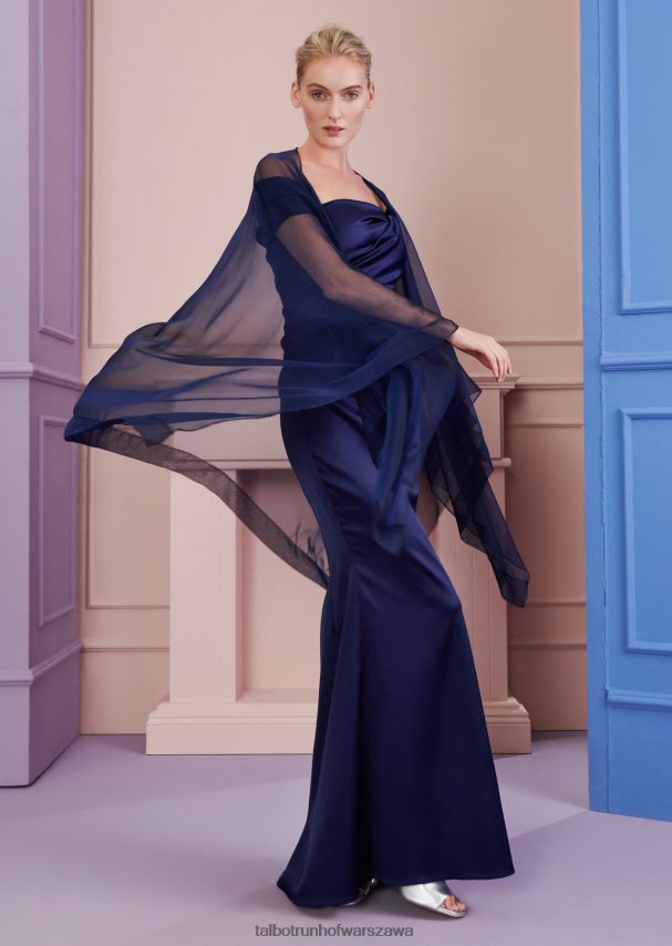 Talbot Runhof odzież królewski granat kobiety suknia wieczorowa donavan4 0RPB2J29