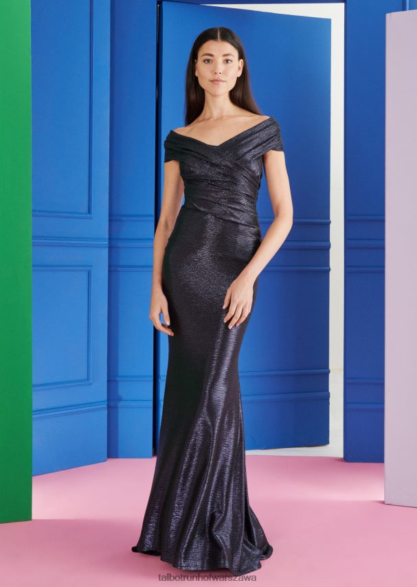 Talbot Runhof odzież królewski granat kobiety suknia wieczorowa tokara10 0RPB2J82