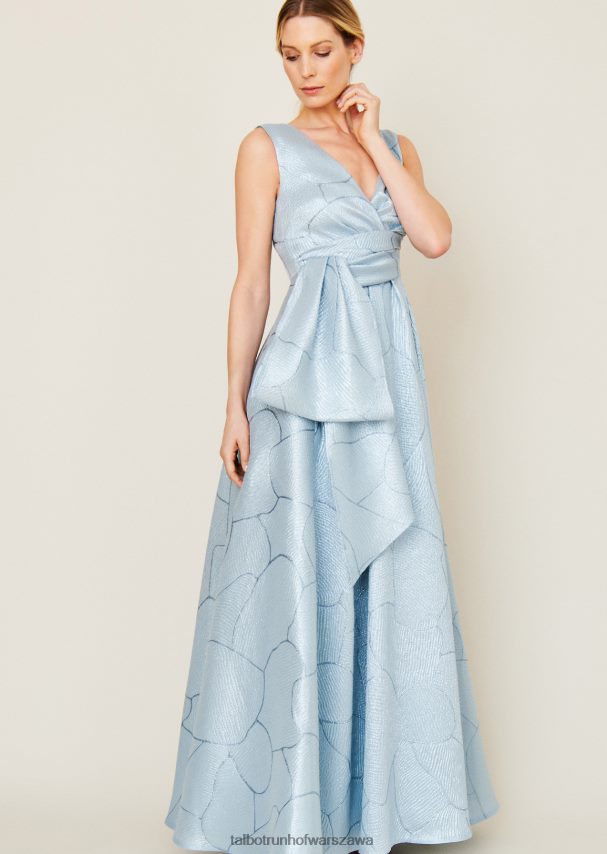 Talbot Runhof odzież lazurowy błękit kobiety suknia wieczorowa boo6 0RPB2J107