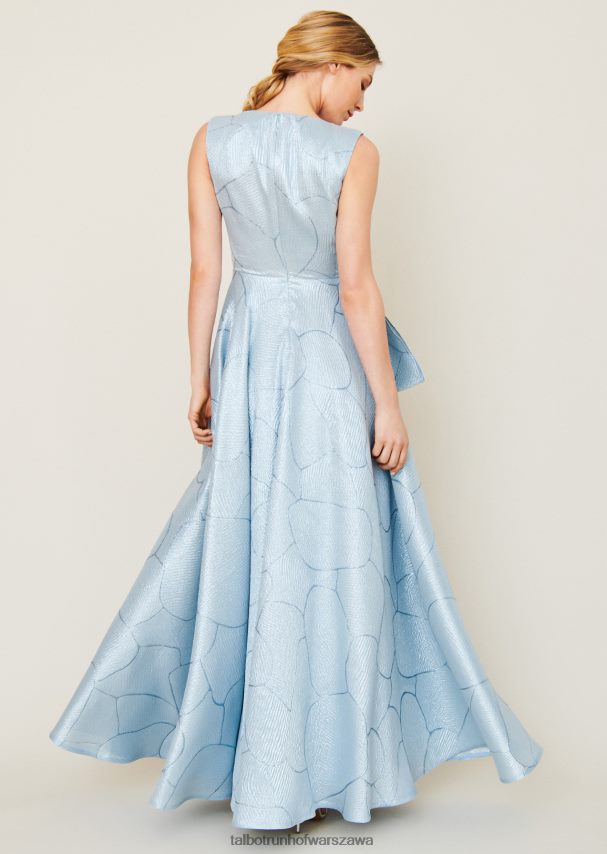 Talbot Runhof odzież lazurowy błękit kobiety suknia wieczorowa boo6 0RPB2J107