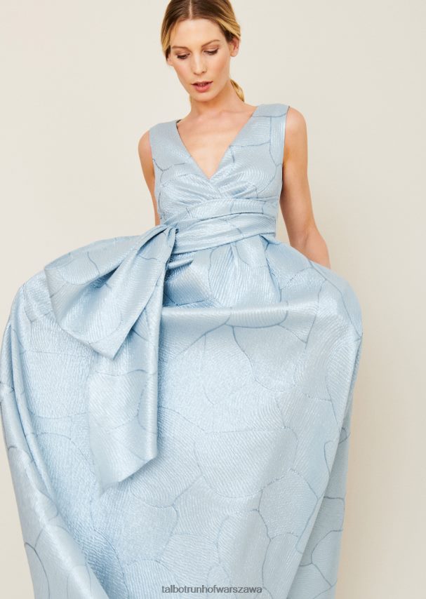 Talbot Runhof odzież lazurowy błękit kobiety suknia wieczorowa boo6 0RPB2J107