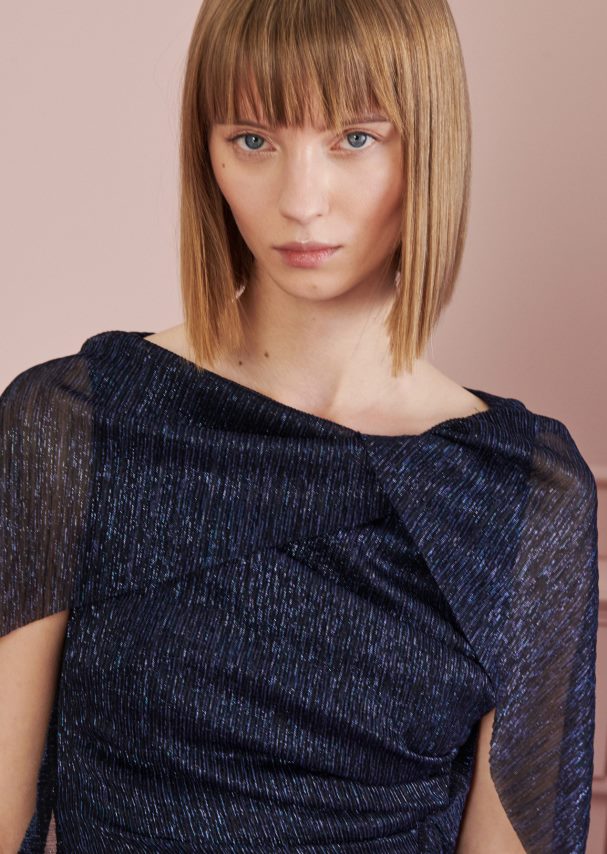 Talbot Runhof odzież marynarski błękit kobiety suknia wieczorowa kong1 0RPB2J24