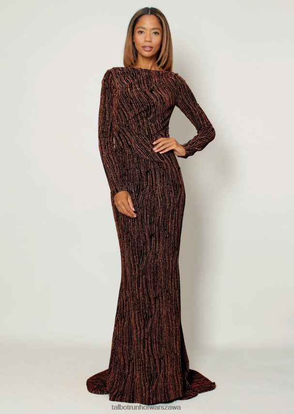 Talbot Runhof odzież miedź kobiety suknia wieczorowa goonie1 0RPB2J104